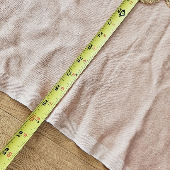 Vintage Chenille Twin bedspread throw Himalaya Hand woven fringed blanket Peach - Picture 6 of 7